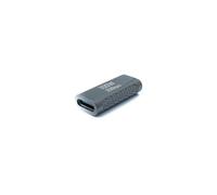 System-S Cable Adaptador USB 3.2 Gen 2 Tipo C Hembra a Hembra, Color Gris