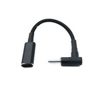 System-S Cable CC 20 V 15 cm 2,5 x 0,7 Macho a USB 3.1 Tipo C Hembra ángulo Trenzado