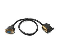 System-S Cable D Sub15 de 50 cm HD VGA de 15 Pines Macho a Hembra DB15 Adaptador de ángulo Recto