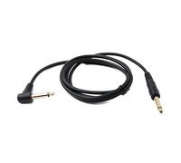 System-S Cable de audio de 150 cm Mono TS 6,35 mm Jack macho a macho, adaptador de 1/4 pulgadas