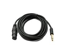 System-S Cable de audio de 3 m XLR de 3 pines hembra a conector jack de 6,35 mm adaptador AUX