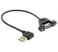 System-S - Cable de Montaje en ángulo Recto (USB A Macho a USB A)