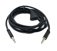 System-S Cable de repuesto de audio de 2 m AUX, jack de 3,5 mm con regulador de volumen para Logitech G Astro A50 A40 A30 A20 A10 G233