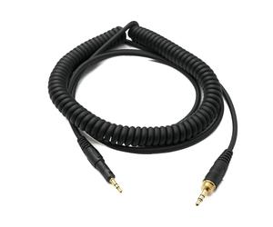 System-S Cable de repuesto de audio de 2 m AUX jack en espiral para Audio Technica ATH M70x M60X M50x M40x