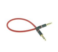 System-S - Cable de sonido (clavija de 4 pines, 3,5 mm, AUX, 25 cm)