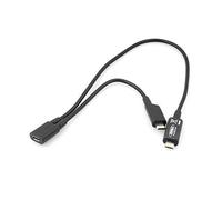 System-S - Cable Divisor con Entrada Micro USB a 2 Salidas Micro USB, Cargador