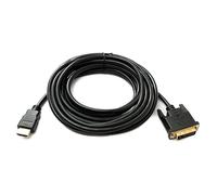 SYSTEM-S Cable DVI D 5m 24 + 1 macho a HDMI 1.4 macho estándar chapado en oro 2K 30Hz Full HD 144Hz