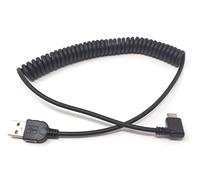 SYSTEM-S Cable en Espiral de USB C 3.1 a USB A (50-100 cm)