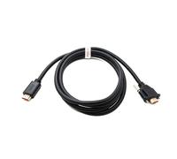 System-S Cable HDMI 2.0 de 200 cm Tipo A Macho a Macho, Adaptador atornillable, Color Negro
