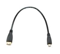 System-S Cable HDMI de 30 cm micro macho a mini adaptador en negro