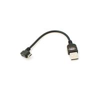 System-S - Cable micro USB 2.0 (10 cm, acodado a la izquierda, 90 grados)
