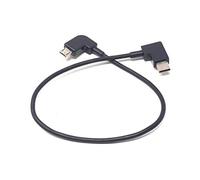 System-S Cable micro USB a 3.1 tipo C en ángulo recto 25 cm - dirección de carga micro USB a tipo C
