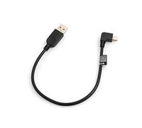 SYSTEM-S Cable Micro USB acodado 90 ° ángulo ca. 27 cm