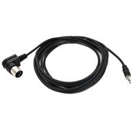 System-S Cable MIDI de 3 m DIN de 5 pines macho a conector jack de 3,5 mm, ángulo AUX