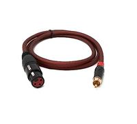 System-S Cable RCA RCA de 100 cm macho a XLR de 3 pines hembra adaptador en rojo