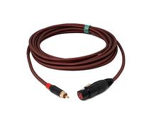 System-S Cable RCA RCA de 5 m macho a XLR de 3 pines hembra adaptador en rojo