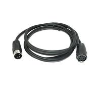 System-S Cable S-Video de 150 cm DIN de 4 pines macho a hembra en negro