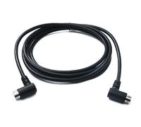 System-S Cable S-Video de 180 cm Din de 5 pines macho a macho, doble ángulo