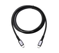 System-S Cable Thunderbolt 4 de 150 cm tipo C macho a macho, adaptador de 40 Gbps USB 4.0
