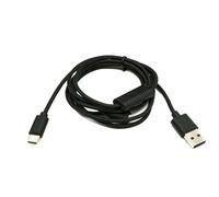 System-S Cable USB 2.0 120cm Y cable de carga para Garmin Bounce Smartwatch Smartphone Adapter en negro