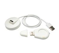 System-S Cable USB 2.0 de 100 cm para estación de carga para Xiaomi Watch S3 2 Pro 2 H1, adaptador extraíble en color blanco