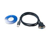 System-S Cable USB 2.0 de 120 cm Tipo A Macho a RS232 DB9 Hembra Adaptador en Negro