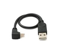 System-S Cable USB 2.0 de 30 cm Mini B Hembra a Tipo A Macho Adaptador en ángulo Negro