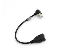 SYSTEM-S Cable USB 2.0 Typ A (Male) acodado 90 ° ángulo USB 2.0 Typ A (Female) 20 cm
