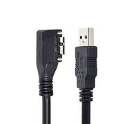 System-S Cable USB 3.0 120 cm tipo A enchufe a Micro B enchufe ángulo tornillo en negro