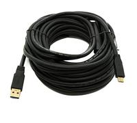 System-S Cable USB 3.1 de 12 m tipo C macho a 3.0 A, adaptador de repetidor de 5 Gbps, 100 W, color negro