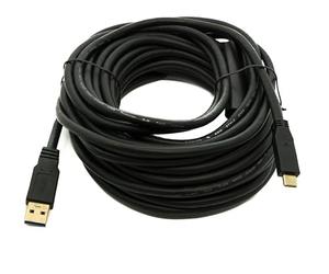 System-S Cable USB 3.1 de 12 m tipo C macho a 3.0 A, adaptador de repetidor de 5 Gbps, 100 W, color negro