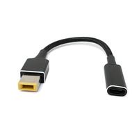 System-S Cable USB 3.1 de 16 cm Tipo C Hembra a rectángulo 11,0 x 4,5 mm Macho Trenzado