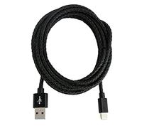 System-S Cable USB 3.1 de 2 m tipo C macho a 3.0 tipo A macho trenzado, color negro