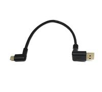System-S Cable USB 3.1 de 25 cm tipo C macho a 3.0 tipo A macho a ángulo angular