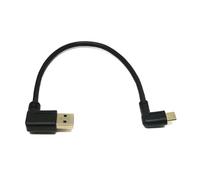 System-S Cable USB 3.1 de 25 cm Tipo C Macho a 3.0 Tipo A Macho en ángulo Izquierdo