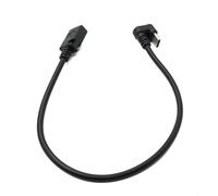 System-S Cable USB 3.1 de 30 cm Tipo C Macho a 2.0 Mini B Hembra 180° U Adaptador de ángulo de Giro