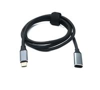 System-S Cable USB 3.1 Gen 2, 100 cm, Tipo C Macho a Hembra, 10 Gbps, 100 W