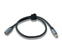 System-S Cable USB 3.1 Gen 2, 50 cm, Tipo C Macho a Hembra, 10 Gbps, 100 W