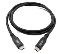 System-S Cable USB 4.0 de 100 cm Tipo C Macho a Macho 40 Gbps Adaptador en Negro