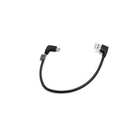 System-S Cable USB-C de 30 cm USB 3.1 Tipo C Macho en ángulo de 90 Grados a USB A 3.0 90 Grados en ángulo Recto