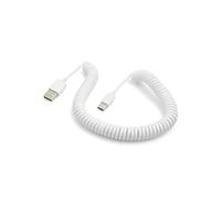 System-S - Cable USB Tipo C 3.1 a USB 2.0 (100-200 cm), Color Blanco