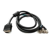 SYSTEM-S Cable VGA 180 cm HD15 Macho a 5 BNC RGBHV Macho Adaptador Coaxial
