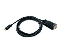 SYSTEM-S Cable VGA 180 cm Macho a USB 3.1 Tipo C Macho Panel Mount Tornillo