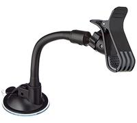 SYSTEM-S Coche Parabrisas Parabrisas Soporte con Cuello de Cisne Ajustable Ventosa & Abrazadera para Smartphone Navi Universal