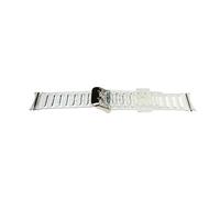 System-S Correa de 20 mm de TPU para Samsung Galaxy Watch 5 4 Smartwatch Transparente Blanco, transparente y blanco, Eine Grösse, Clásico