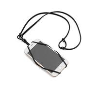 SYSTEM-S - Correa de Cuello para teléfono móvil, Color Negro