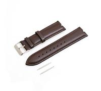 System-S Correa de piel para reloj de 18 cm para Samsung Galaxy Gear 2 R380 R381 R382, color marrón