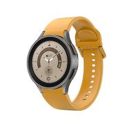 System-S Correa de silicona de 20 mm para Samsung Galaxy Watch 5 4, color amarillo, amarillo, Eine Grösse