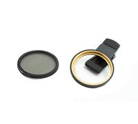 SYSTEM-S CPL - Lente polarizada Circular con Clip para Smartphone (52 mm), Color Negro