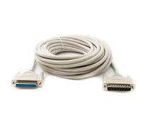 System-S D Sub - Cable de módem nulo (10 m, 25 pines macho a hembra, adaptador RS530 DB25), color gris